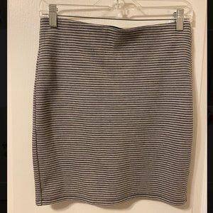 LOFT Stretchy Pull-on Striped Pencil Skirt